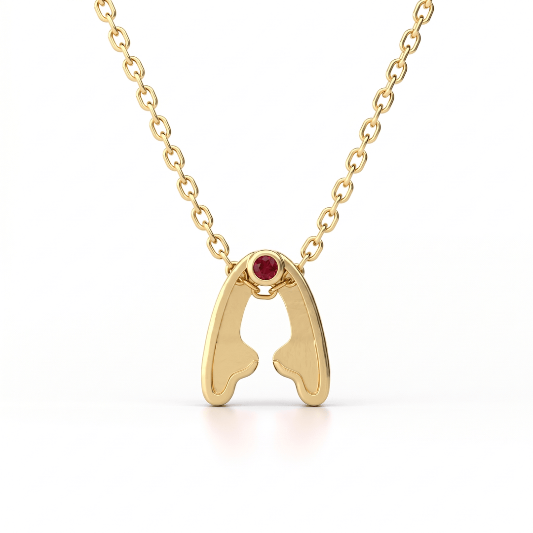 Fiorese Diamond Alphabet Pendant - FIORESE JEWELRY