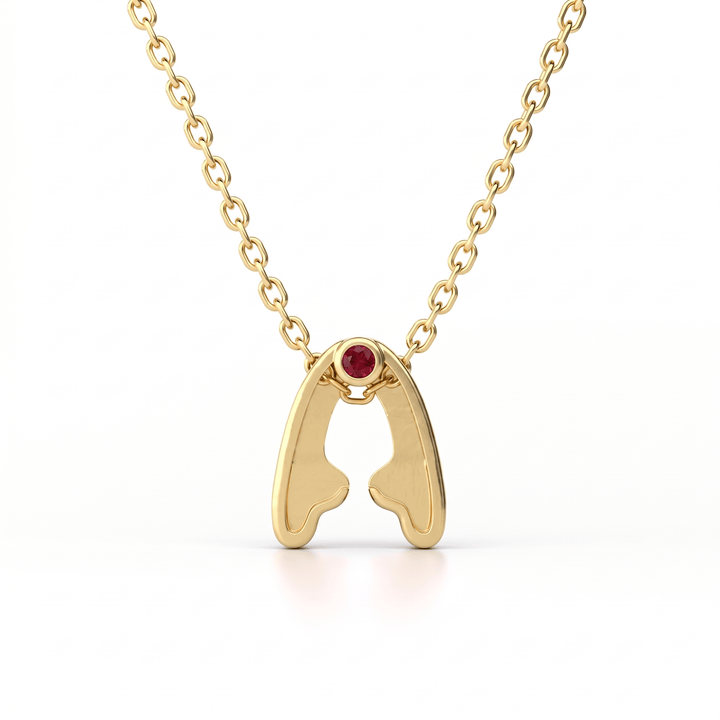 Fiorese Diamond Alphabet Pendant - FIORESE JEWELRY