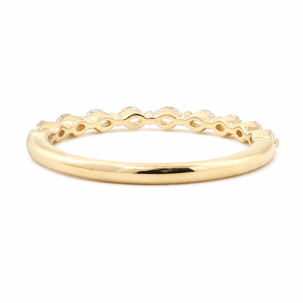 Marquise-Cut Lab Diamond East-West Half Eternity Wedding Ring - FIORESE JEWELRY
