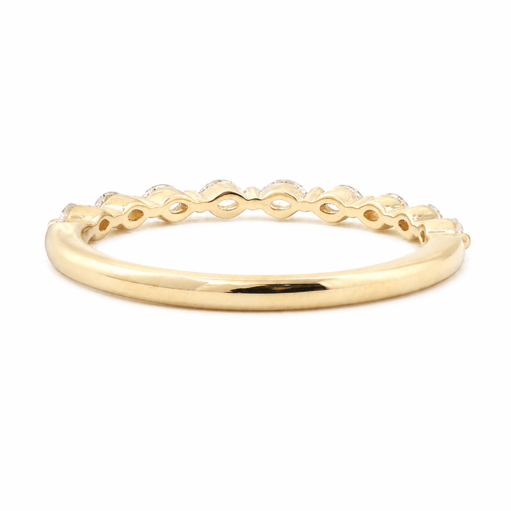 Marquise-Cut Lab Diamond East-West Half Eternity Wedding Ring - FIORESE JEWELRY