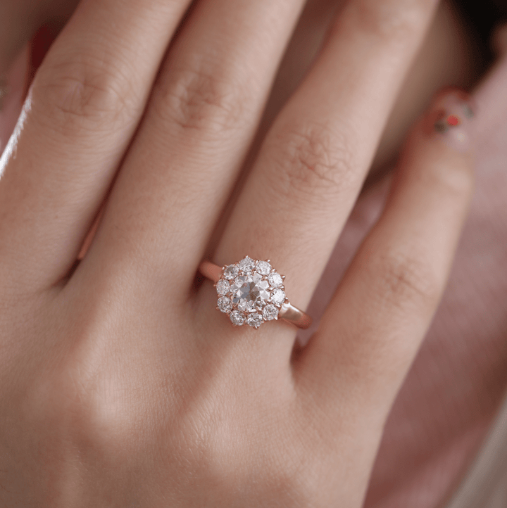 OEC Diamond Halo Ring - FIORESE JEWELRY