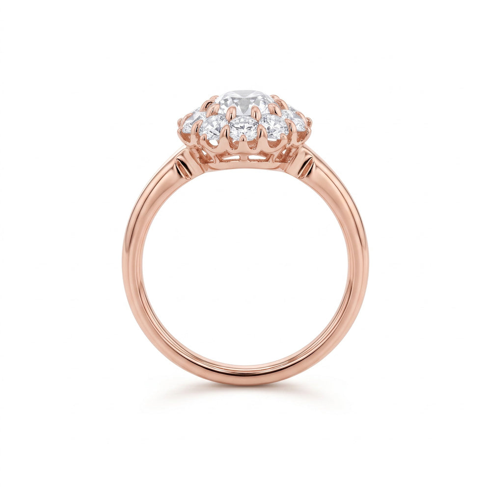 OEC Diamond Halo Ring - FIORESE JEWELRY