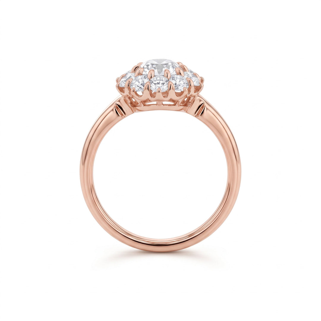 OEC Diamond Halo Ring - FIORESE JEWELRY