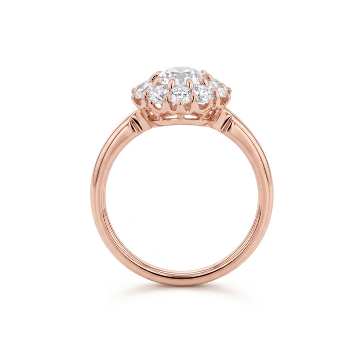 OEC Diamond Halo Ring - FIORESE JEWELRY