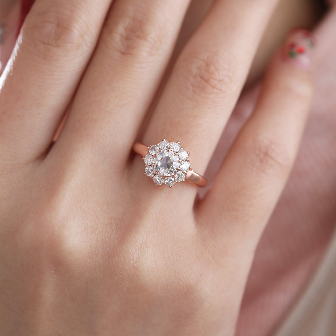 OEC Diamond Halo Ring - FIORESE JEWELRY