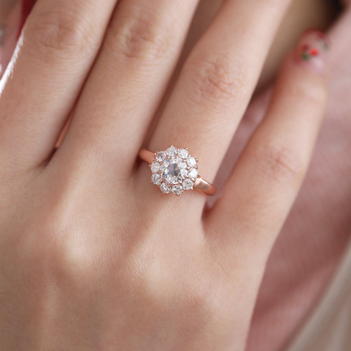OEC Diamond Halo Ring - FIORESE JEWELRY