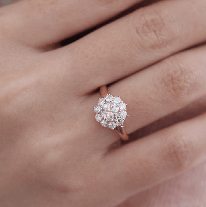 OEC Diamond Halo Ring - FIORESE JEWELRY