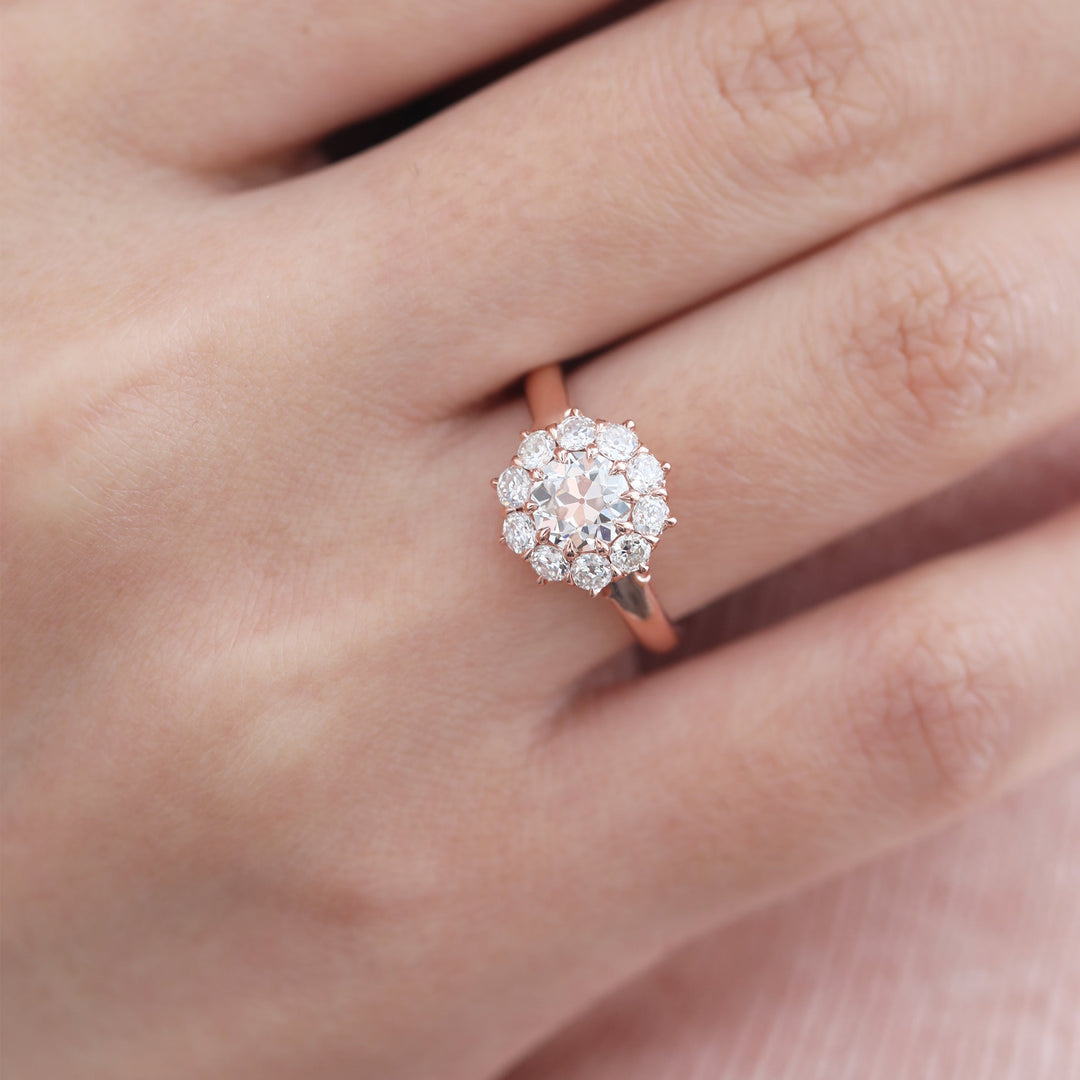 OEC Diamond Halo Ring - FIORESE JEWELRY