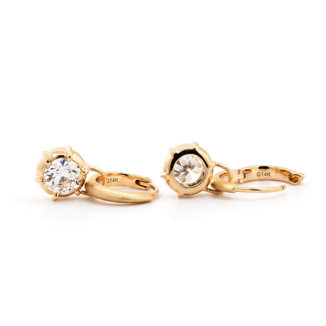OEC Diamond Hoop Earrings - FIORESE JEWELRY