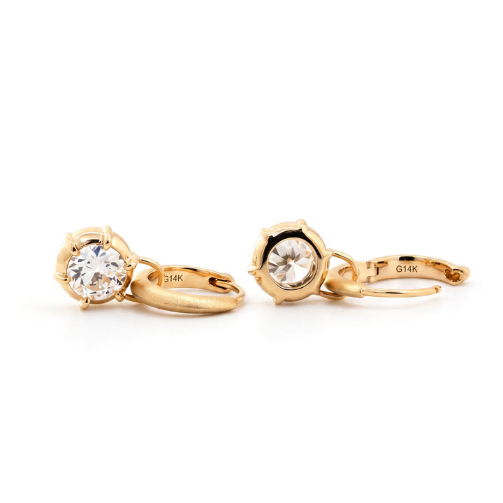 OEC Diamond Hoop Earrings - FIORESE JEWELRY