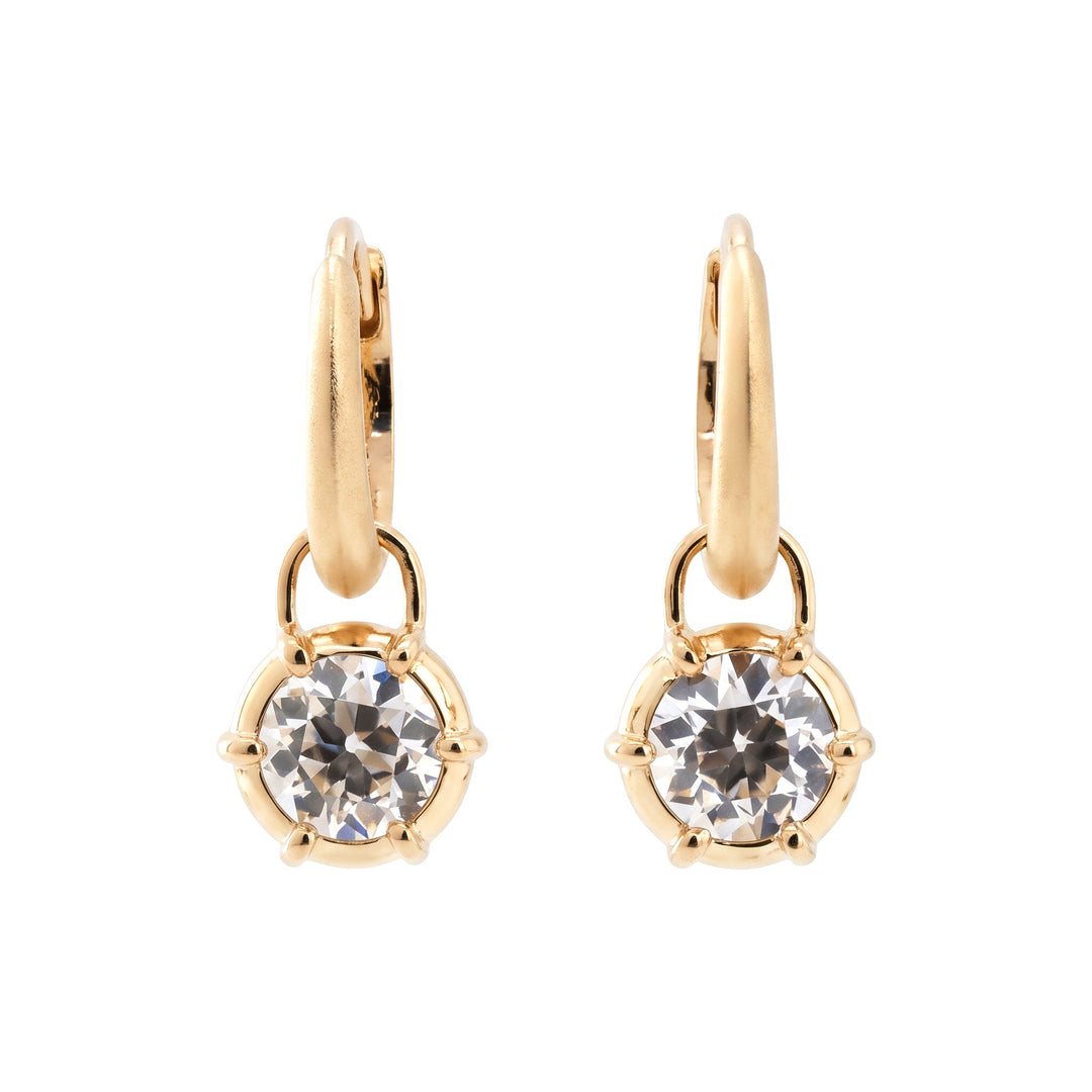 OEC Diamond Hoop Earrings - FIORESE JEWELRY