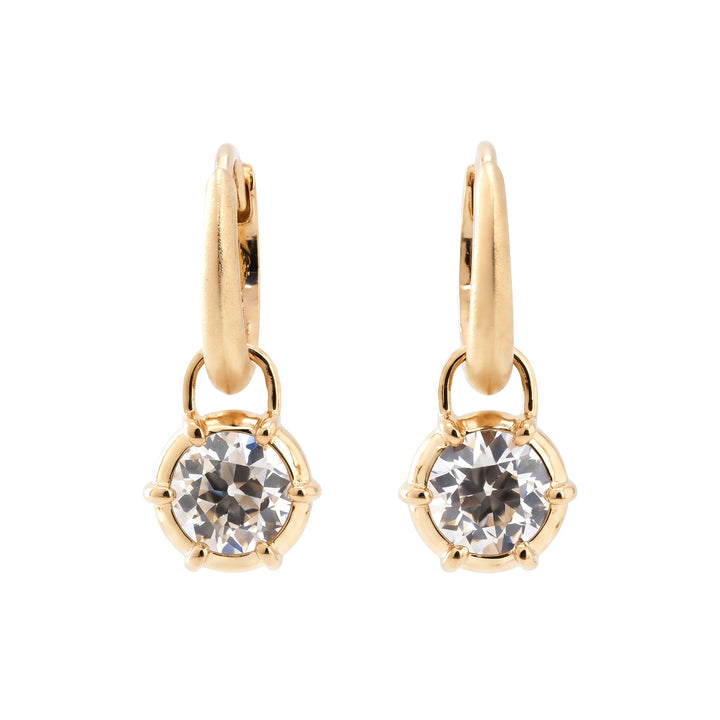 OEC Diamond Hoop Earrings - FIORESE JEWELRY