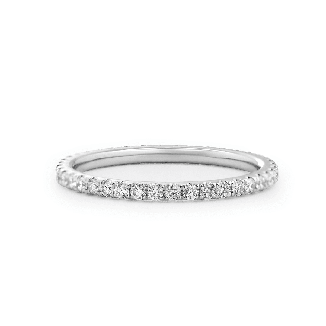 Oval Cut Lab Diamond 4 - Claw Hidden Halo Cathedral Bridal Set — Engagement Ring with U - Shaped Pavé Eternity Band - FIORESE JEWELRY