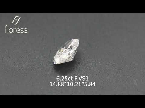 6.25ct Oval Old Mine Cut Lab Diamond F VS1 NO.317