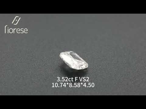 3.52ct Elongated Cushion Rose Cut Lab Diamond F VS2 NO. 261