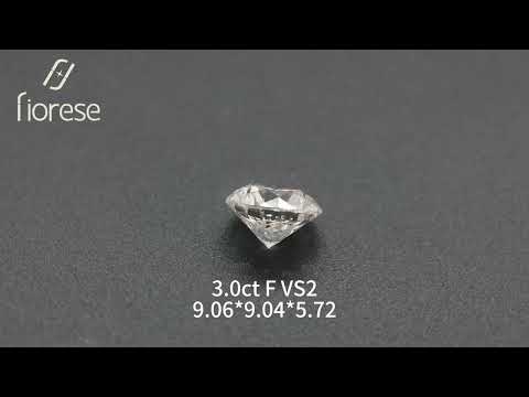 3.0ct Round Brilliant Cut Lab Diamond F VS2 NO.256