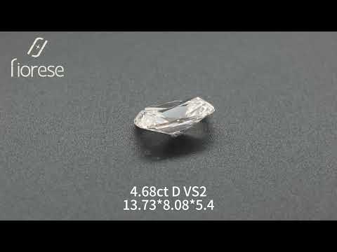 4.68ct Elongated Old Mine Cut Lab Diamond D VS2 NO.333