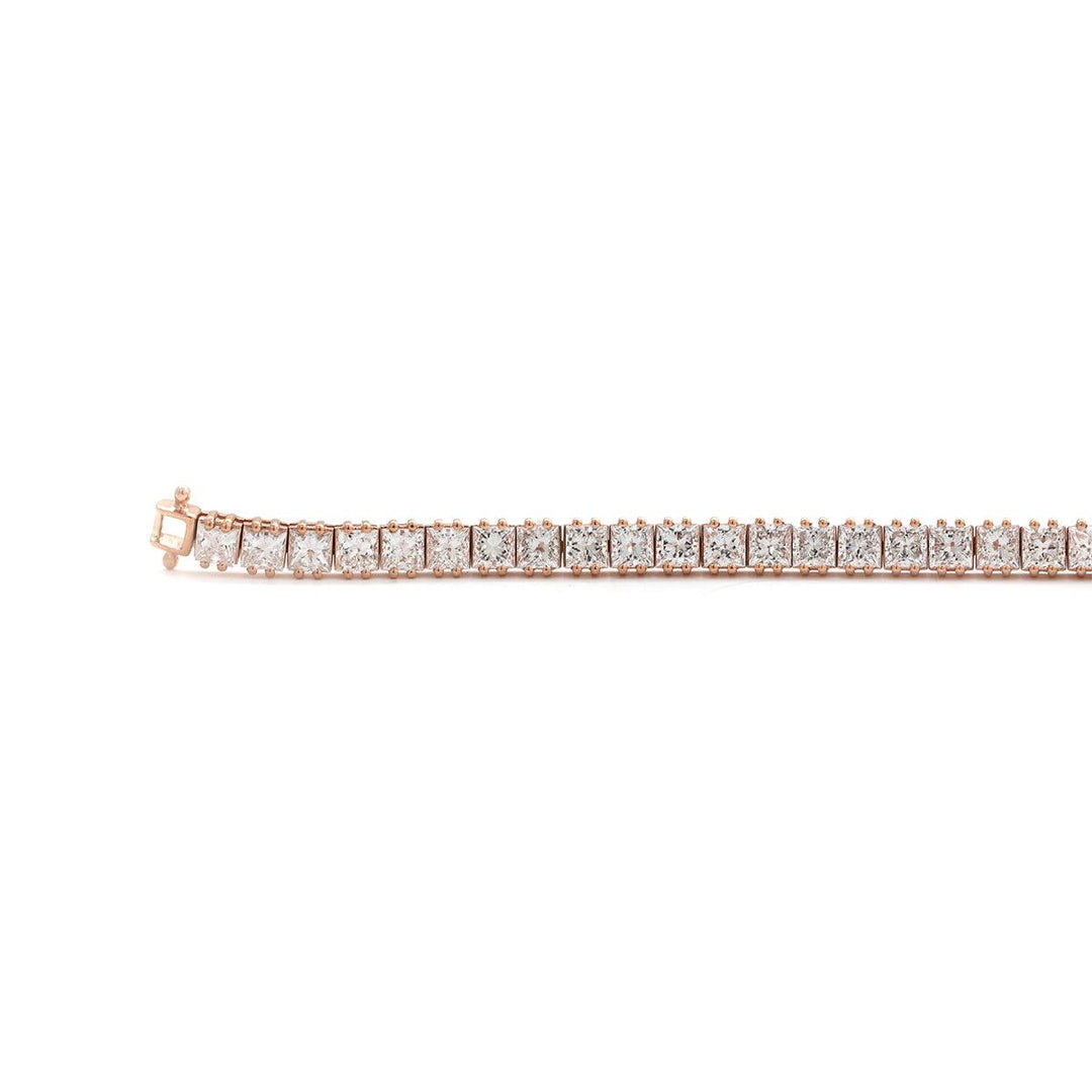 Princess Cut Lab Diamond Tennis Bracelet in Prong Setting - FIORESE JEWELRY