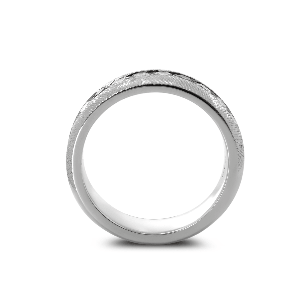 Round Lab Diamond Half - Eternity Men&