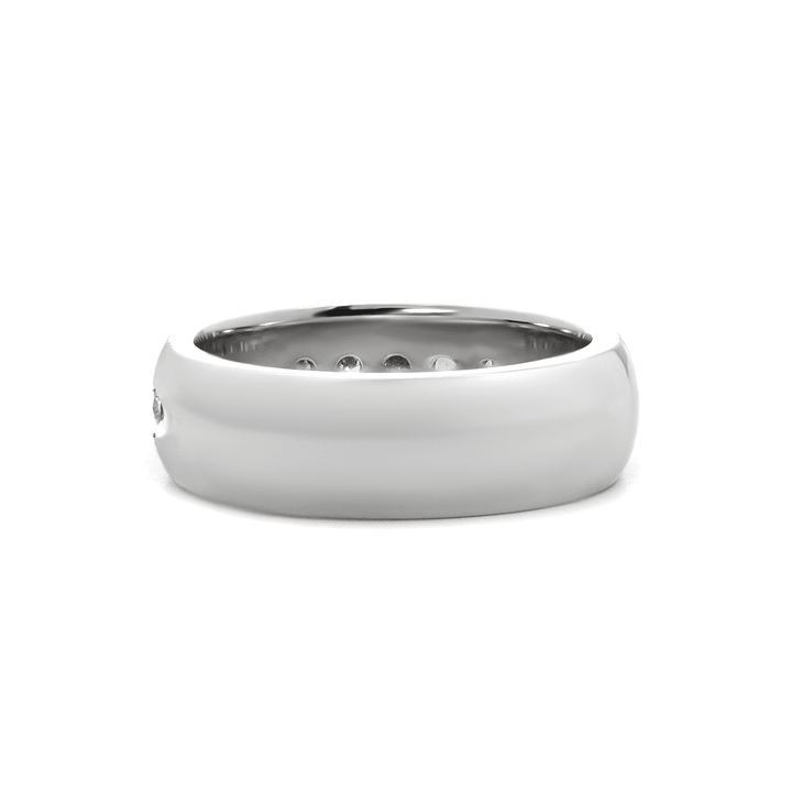 Round Lab Diamond Half - Eternity Men&