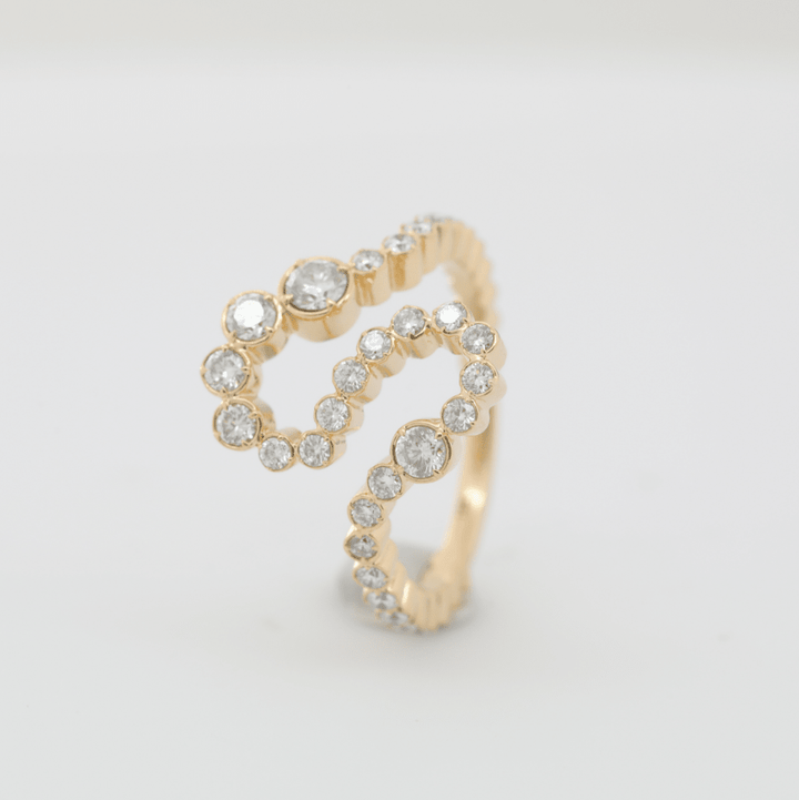 Silver Synthetic Moissanite Ring - FIORESE JEWELRY