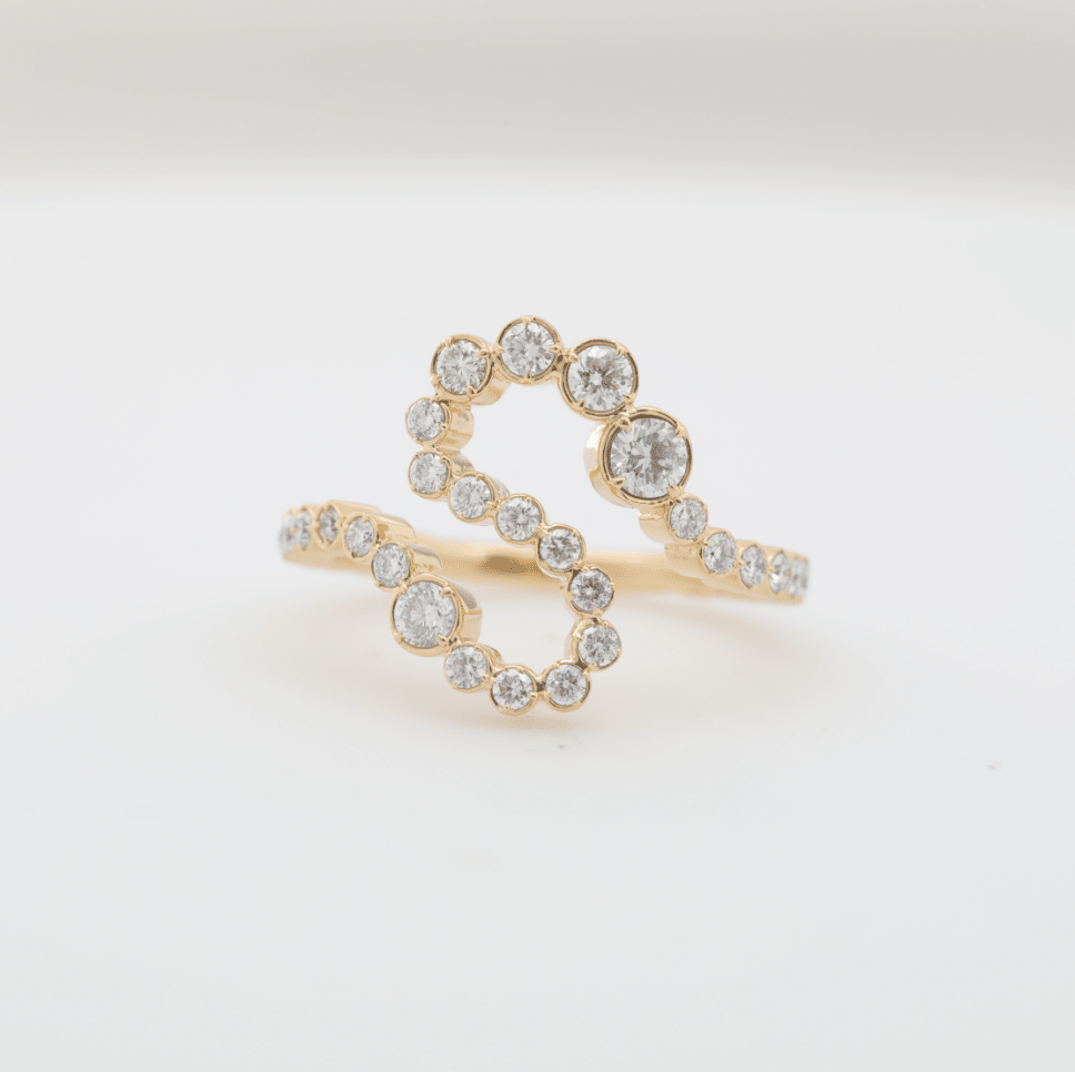 Silver Synthetic Moissanite Ring - FIORESE JEWELRY