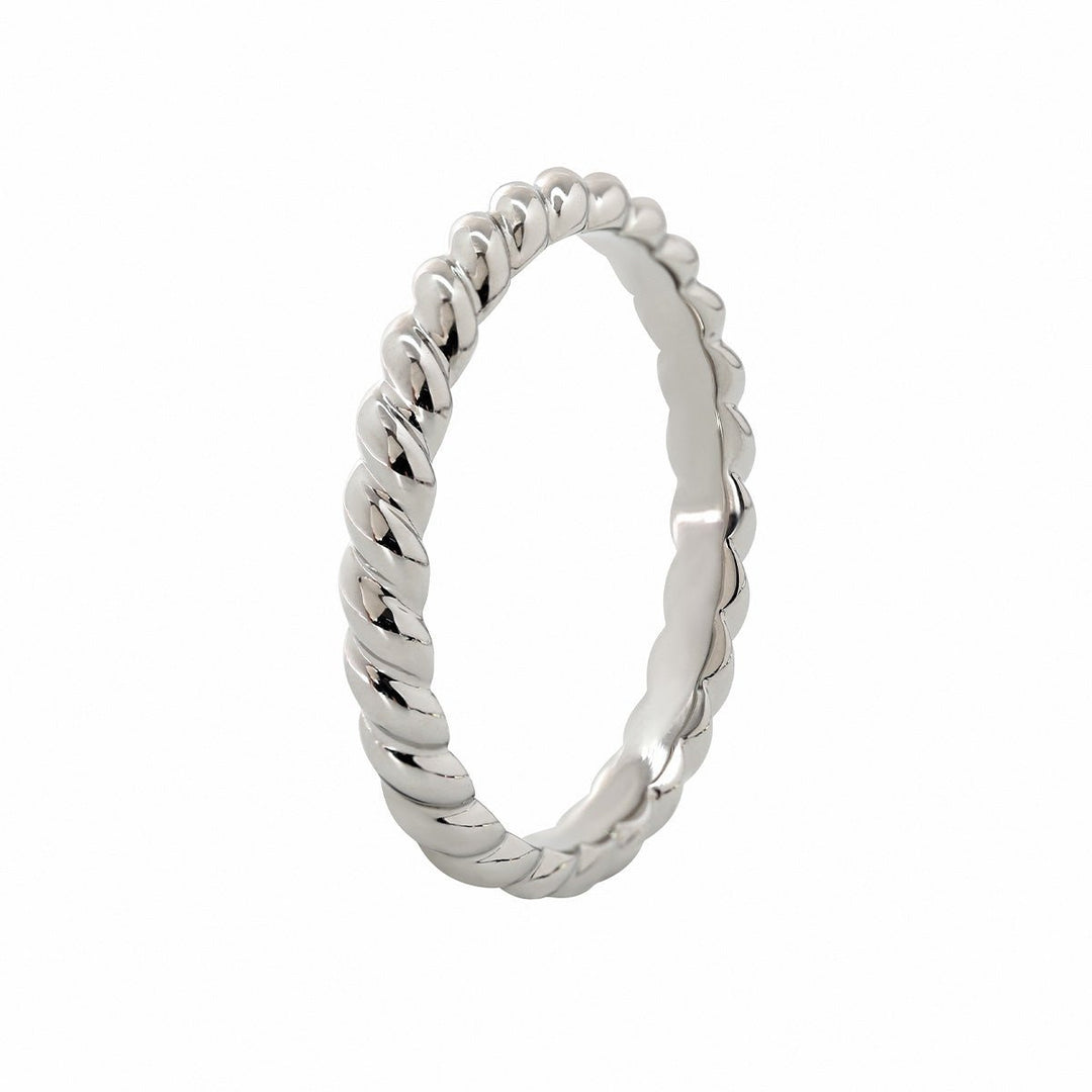 Twisted Rope Wedding Band - FIORESE JEWELRY