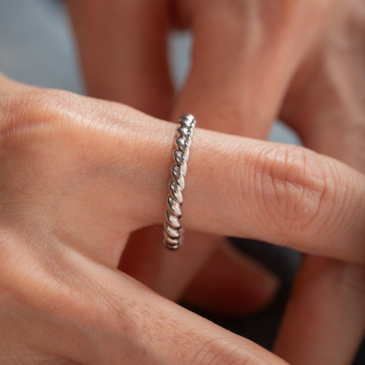 Twisted Rope Wedding Band - FIORESE JEWELRY