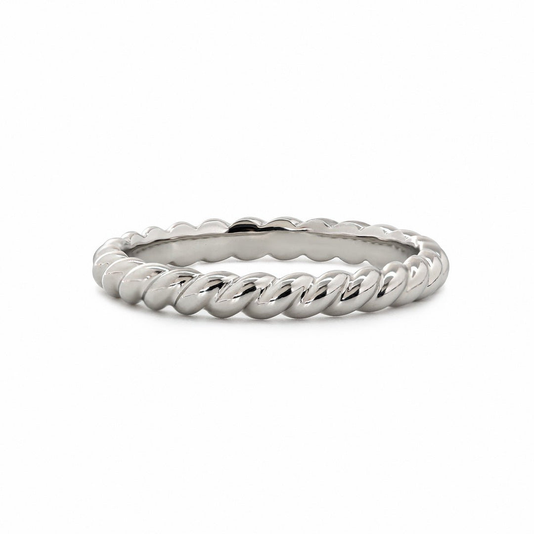 Twisted Rope Wedding Band - FIORESE JEWELRY