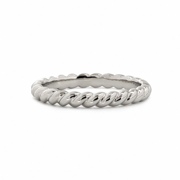 Twisted Rope Wedding Band - FIORESE JEWELRY