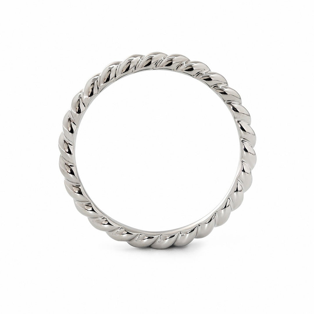 Twisted Rope Wedding Band - FIORESE JEWELRY