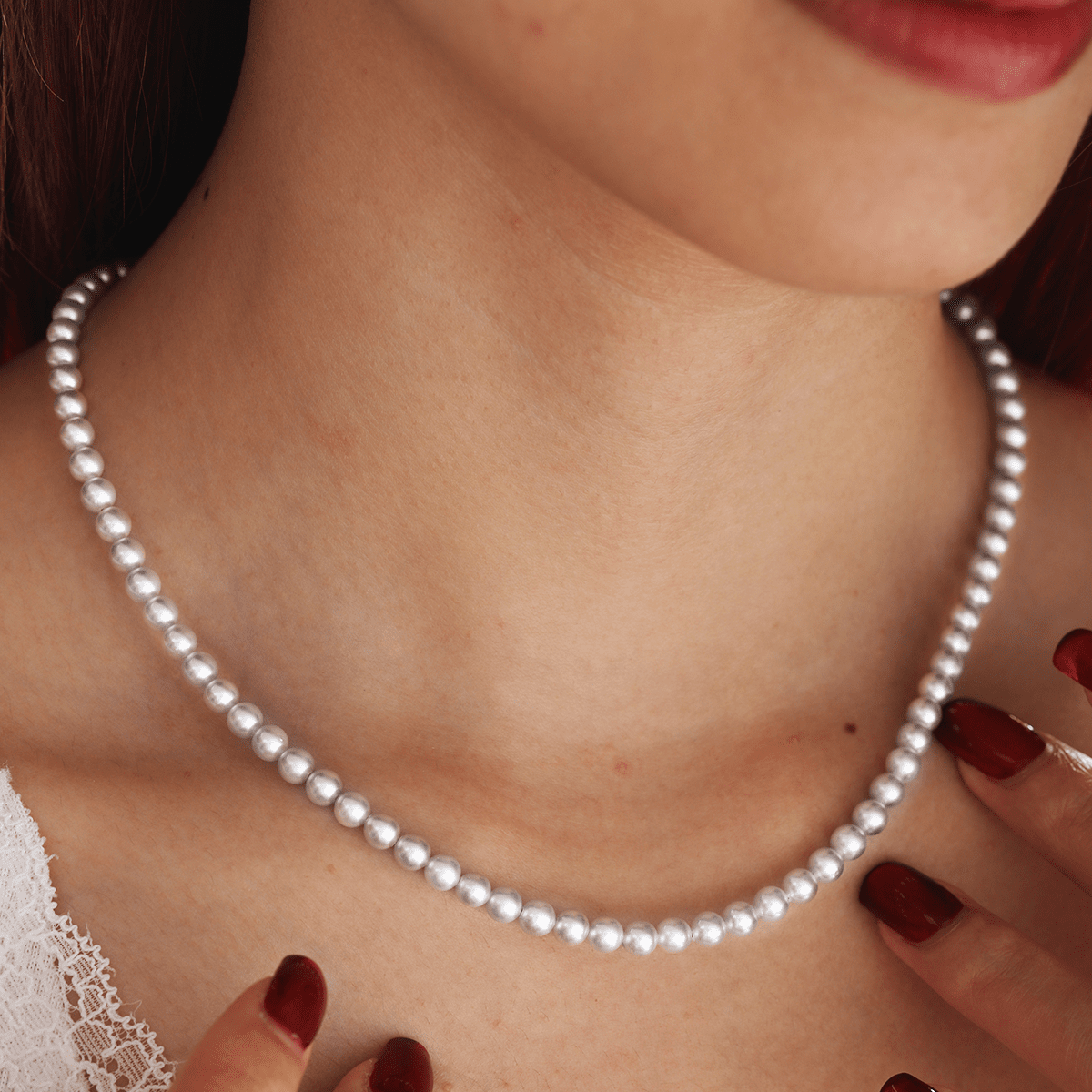 Vintage - Inspired Japanese Akoya Pearl Strand Necklace - FIORESE JEWELRY